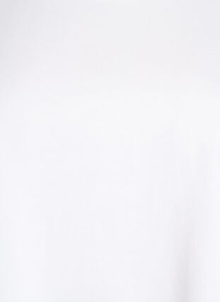 Zizzi Boxy bomulls-t-skjorte, Hvit, Packshot image number 2