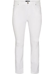 Amy super slim fit jeans med h&oslash;yt liv, Hvit
