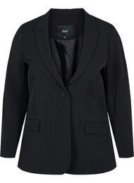 Klassisk blazer med lommer, Black