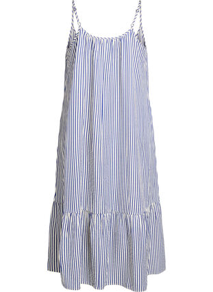 Zizzi Sommerkjole med striper og A-form, Blå, Packshot image number 1