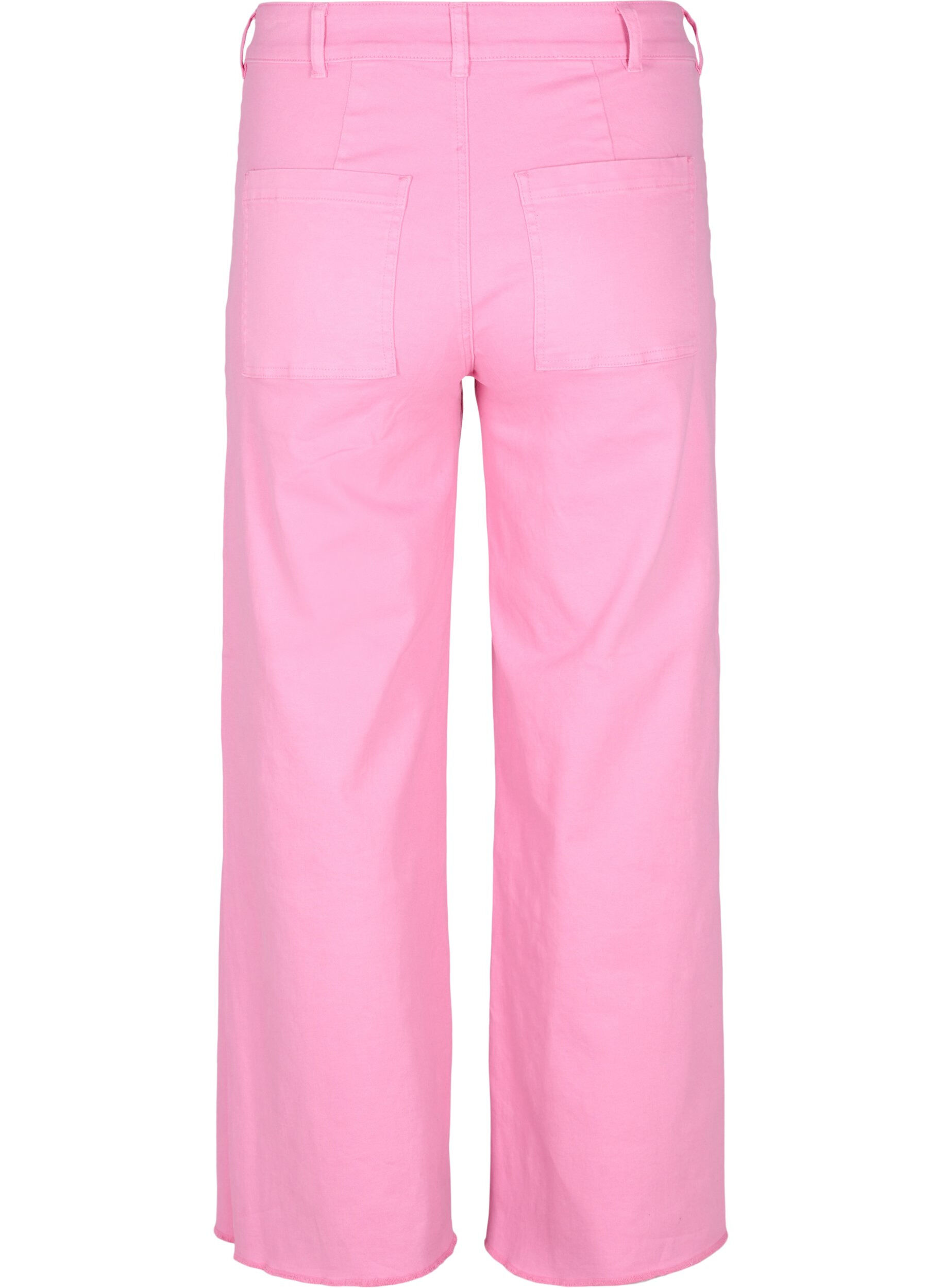 Zizzi Flared jeans med h&oslash;yt liv, Rosa, Packshot image number 1