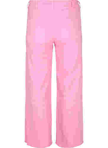 Flared jeans med høyt liv, Pink, Packshot image number 1