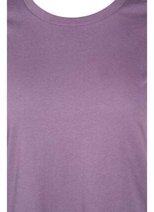 Basis T-skjorte i bomull, Vintage Violet, Packshot image number 2