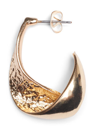 Gullfargede øreringer, Gold, Packshot image number 2