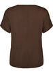 Basis V-hals T-skjorte i viskose, Brun, Packshot image number 1