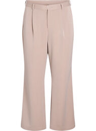 Høytlivs dressebukser med rette ben, Brun