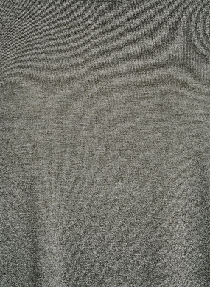 Jersey bluse med 3/4 ermer, Gr&oslash;nn, Packshot image number 2