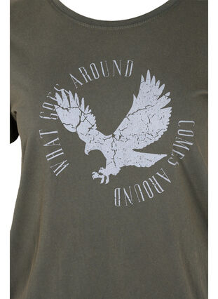T-skjorte i økologisk bomull med smock, Ivy Acid Eagle AS S, Packshot image number 2
