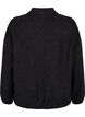 Bomberjakke i ullook med lommer, Dark Grey Melange, Packshot image number 1