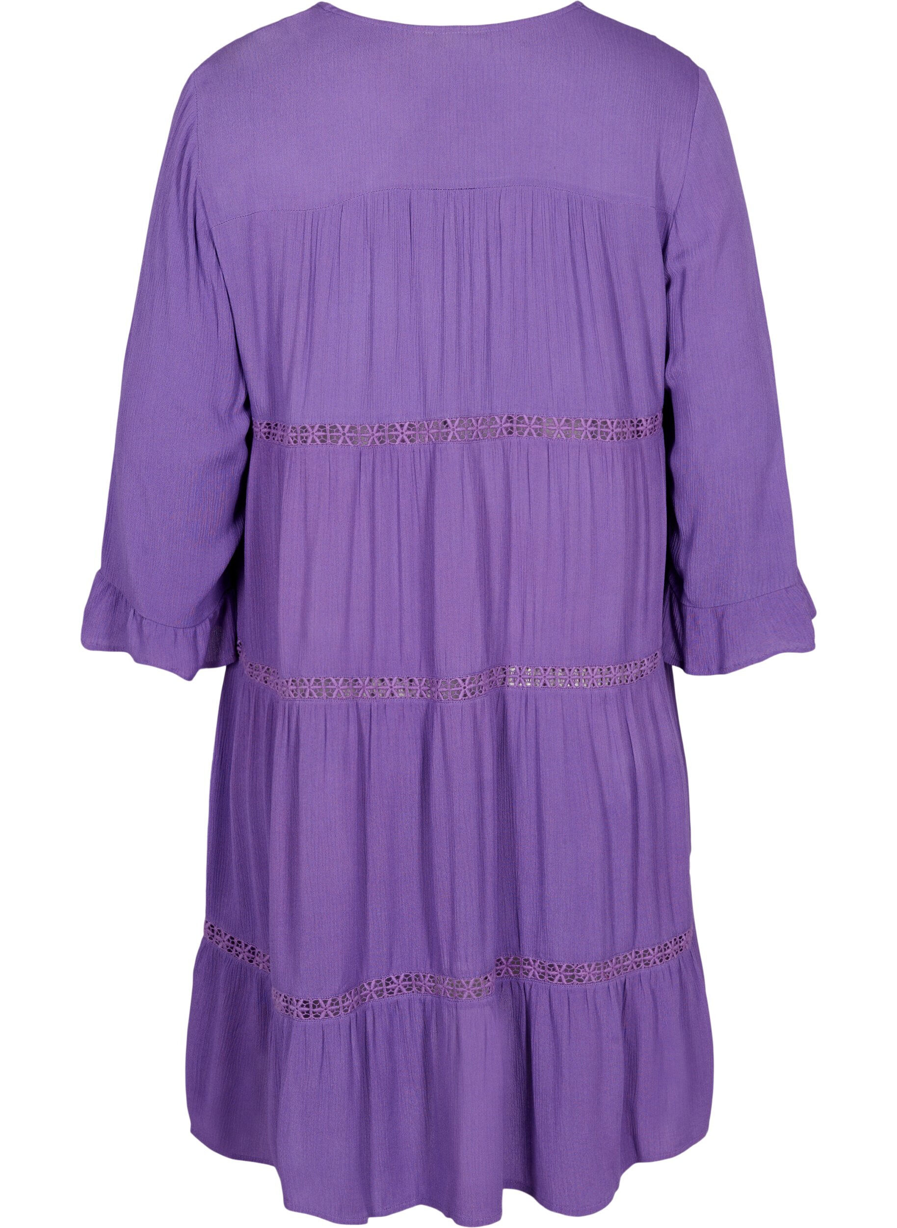 ZizziStrandkjole i viskose, Royal Lilac, Packshot image number 1