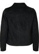 Bikerjakke i imitert semsket skinn, Black, Packshot image number 1
