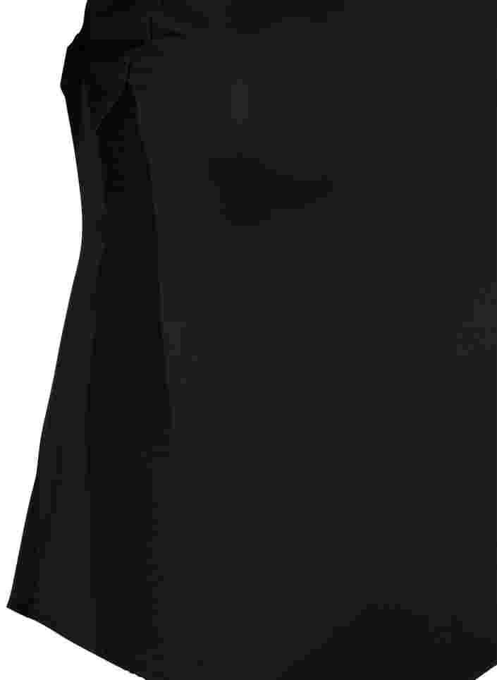 Badedrakt med draperinger, Black, Packshot image number 3
