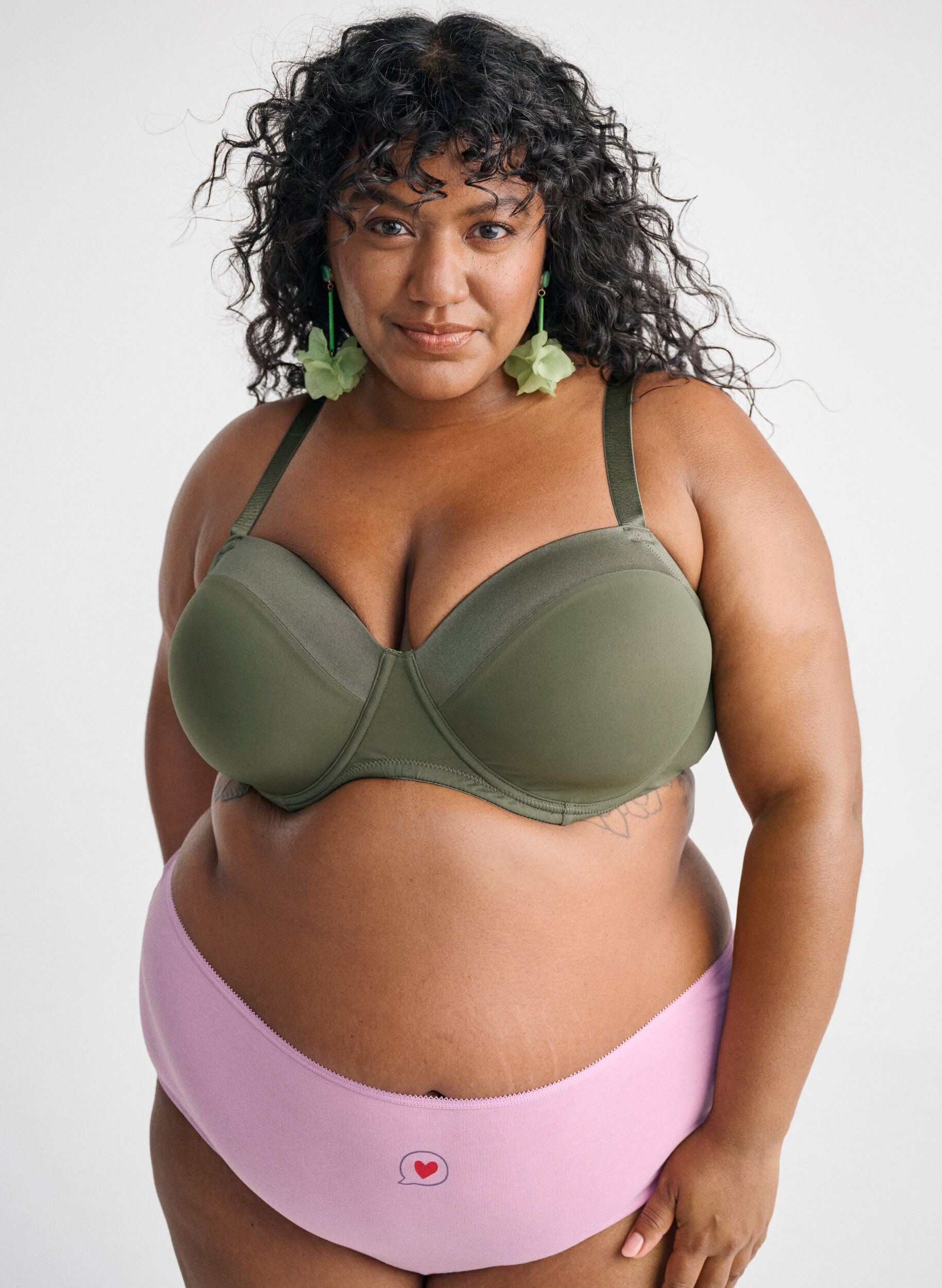 Zizzi 7-pack hipstertruse med vanlig midje, Lilla, Image image number 0