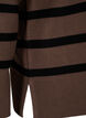 Strikket bluse med rund hals og striper, Carafe w. black , Packshot image number 3