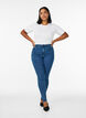 Amy jeans med h&oslash;y midje og ekstra smal passform, Bl&aring;, Model image number 0