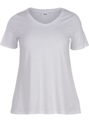 Basis t-skjorte, Bright White, Packshot image number 0
