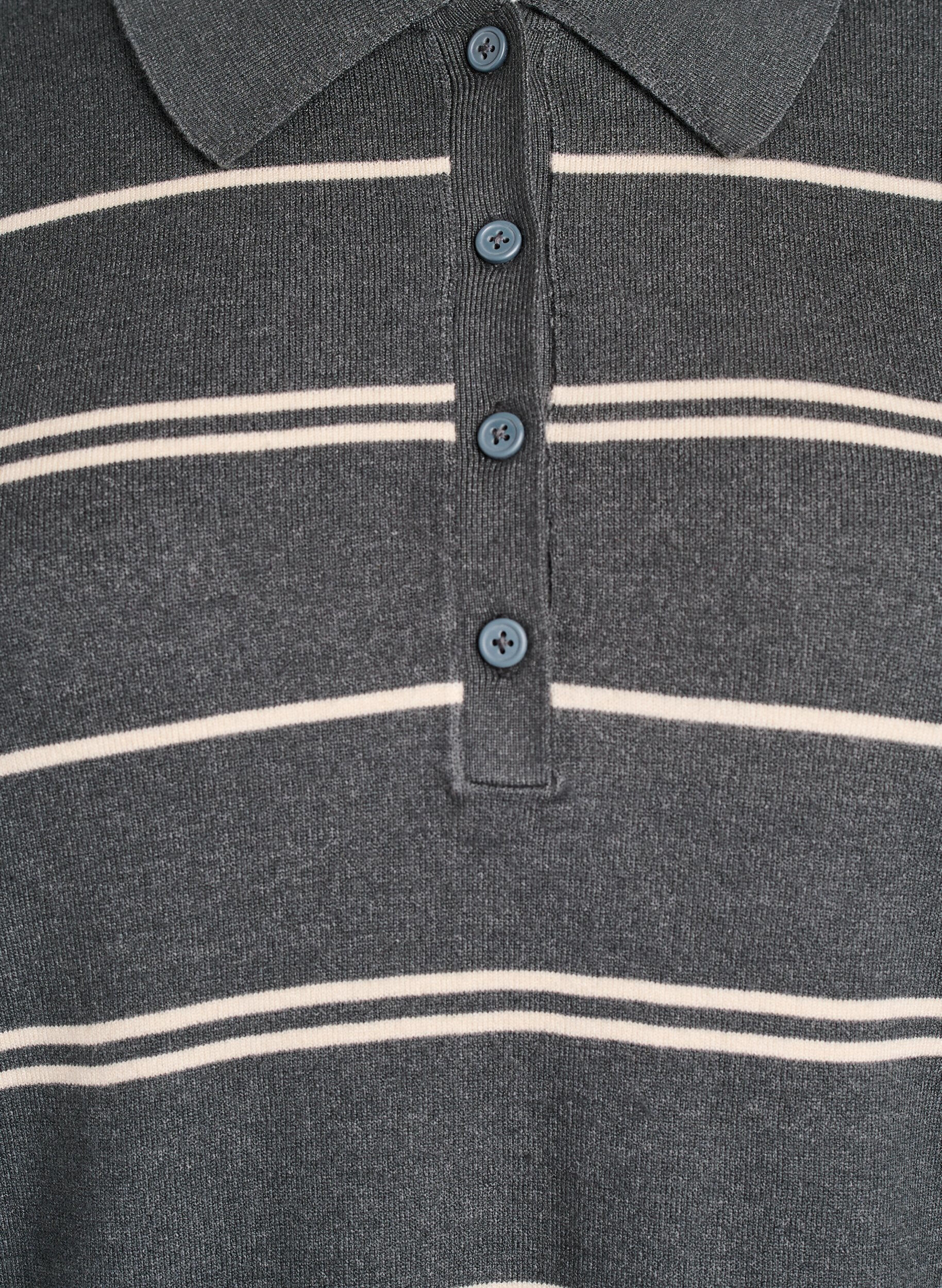 Zizzi Strikkeplagg med krage, Gr&oslash;nn, Packshot image number 2