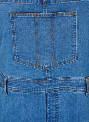 Denim overallshorts, Light blue denim, Packshot image number 2
