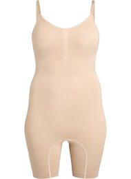 Shapewear-body med åpning i bunn, Nude