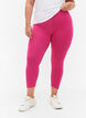 Basisleggings i viskose med 3/4-lengde, Rosa, Model image number 0