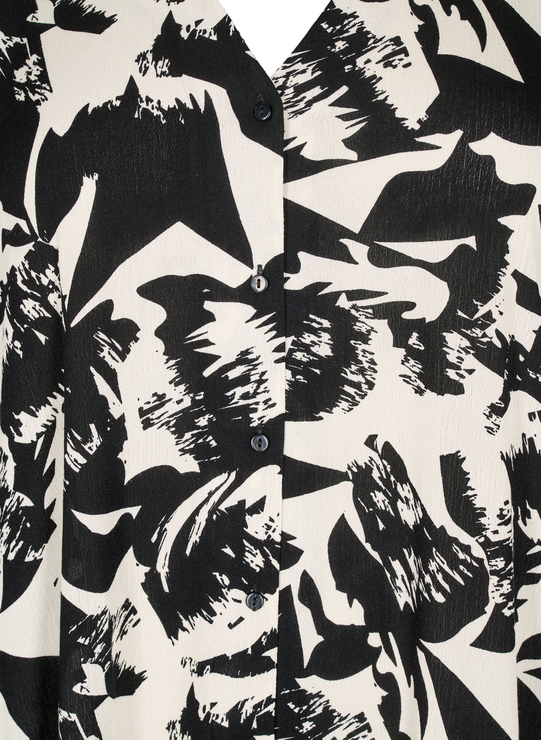 Zizzi Kaftan strandkjole med knapper, Beige, Packshot image number 2