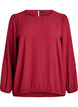 Bluse med glitter, Mørk Bordeaux, Packshot image number 0