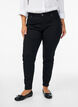 Emily jeans i smal passform og normalt høy midje, Svart, Model image number 2