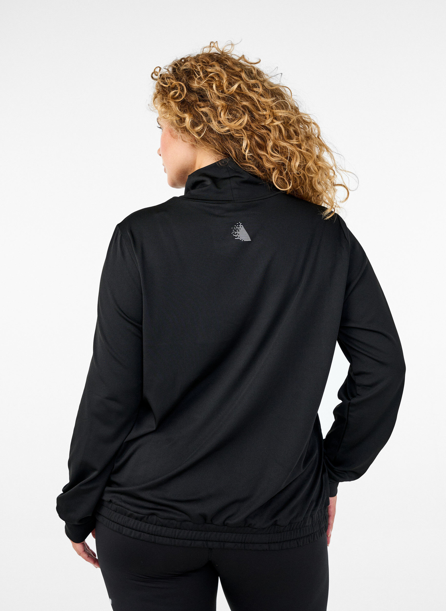 Zizzi H&oslash;yhalset treningstopp, Black, Model image number 1