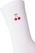 Bomullssokker med m&oslash;nster, Hvit, Packshot image number 2
