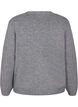 Strikket cardigan med sølvfarget sløyfe, Medium Grey Melange, Packshot image number 1