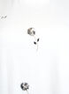 T-skjorte med paljettblomster, Hvit, Packshot image number 2