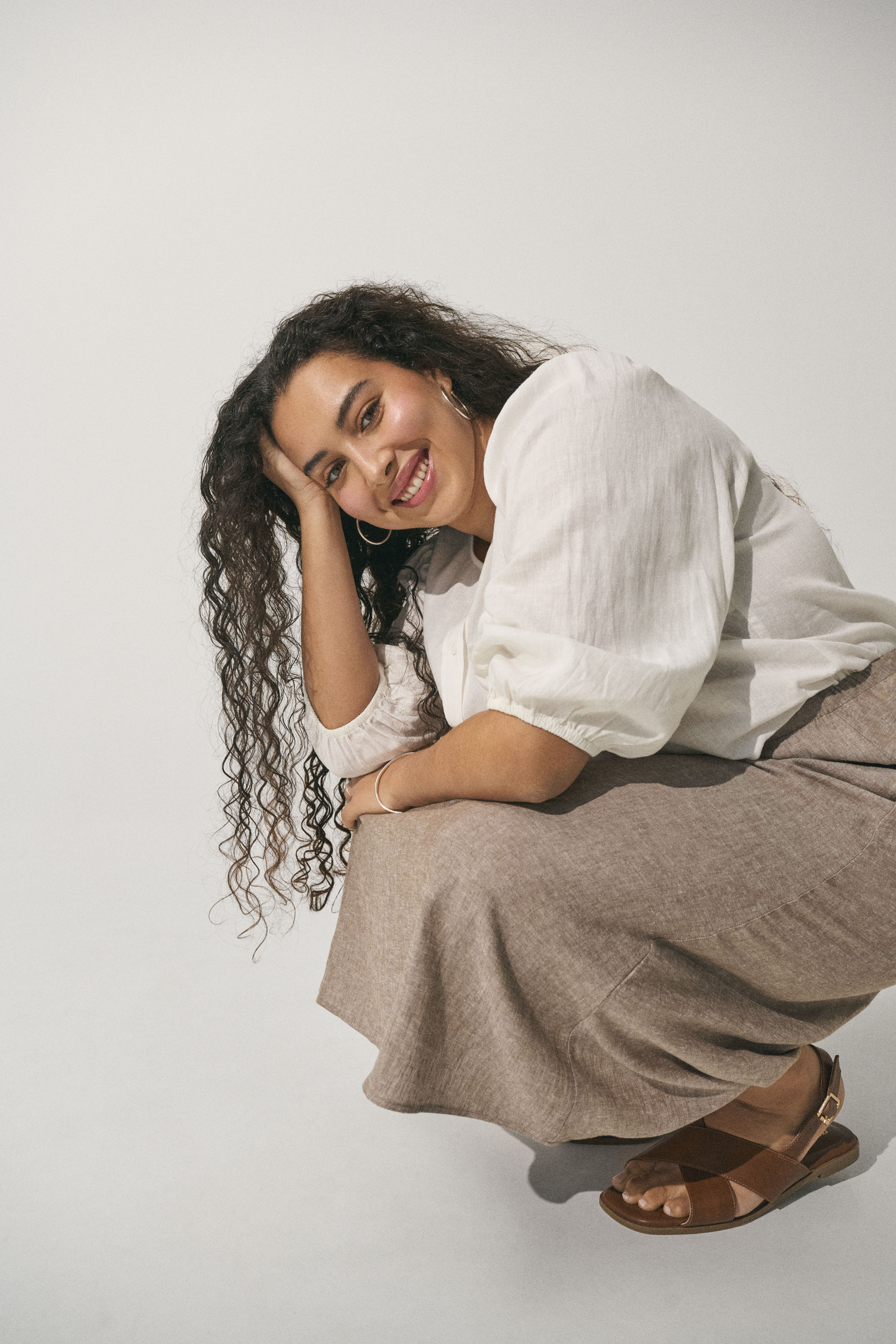 Zizzi Linneantrekk med skj&oslash;rt, , Model