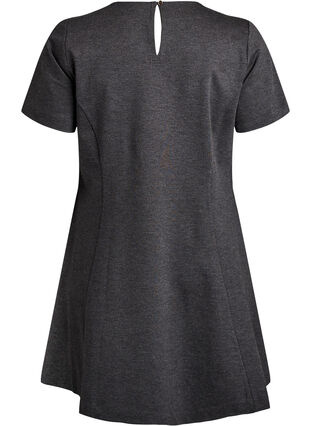 Zizzi Kort A-linje jersey kjole, Grå, Packshot image number 1