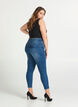 Cropped Amy jeans med glidel&aring;s, Bl&aring;, Model image number 2