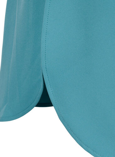 Lang skjortejakke med knappelukking, Brittany Blue, Packshot image number 3
