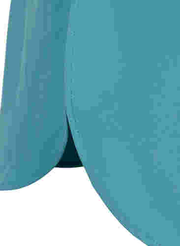 Lang skjortejakke med knappelukking, Brittany Blue, Packshot image number 3