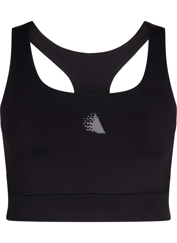 Racerback sportsbh, Black, Packshot