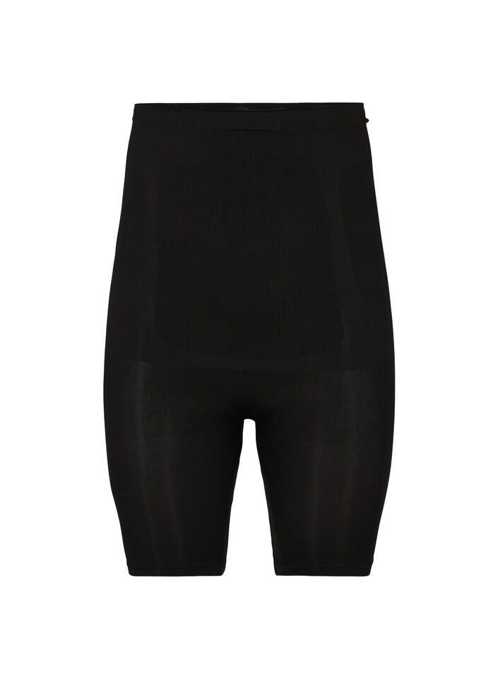 Shapewear shorts med h&oslash;yt liv, Svart, Packshot image number 0