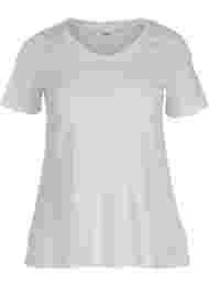 Basis T-skjorte med V-hals, Bright White