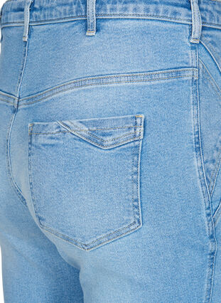 Super slim Amy jeans med markante sømmer, Light blue, Packshot image number 3