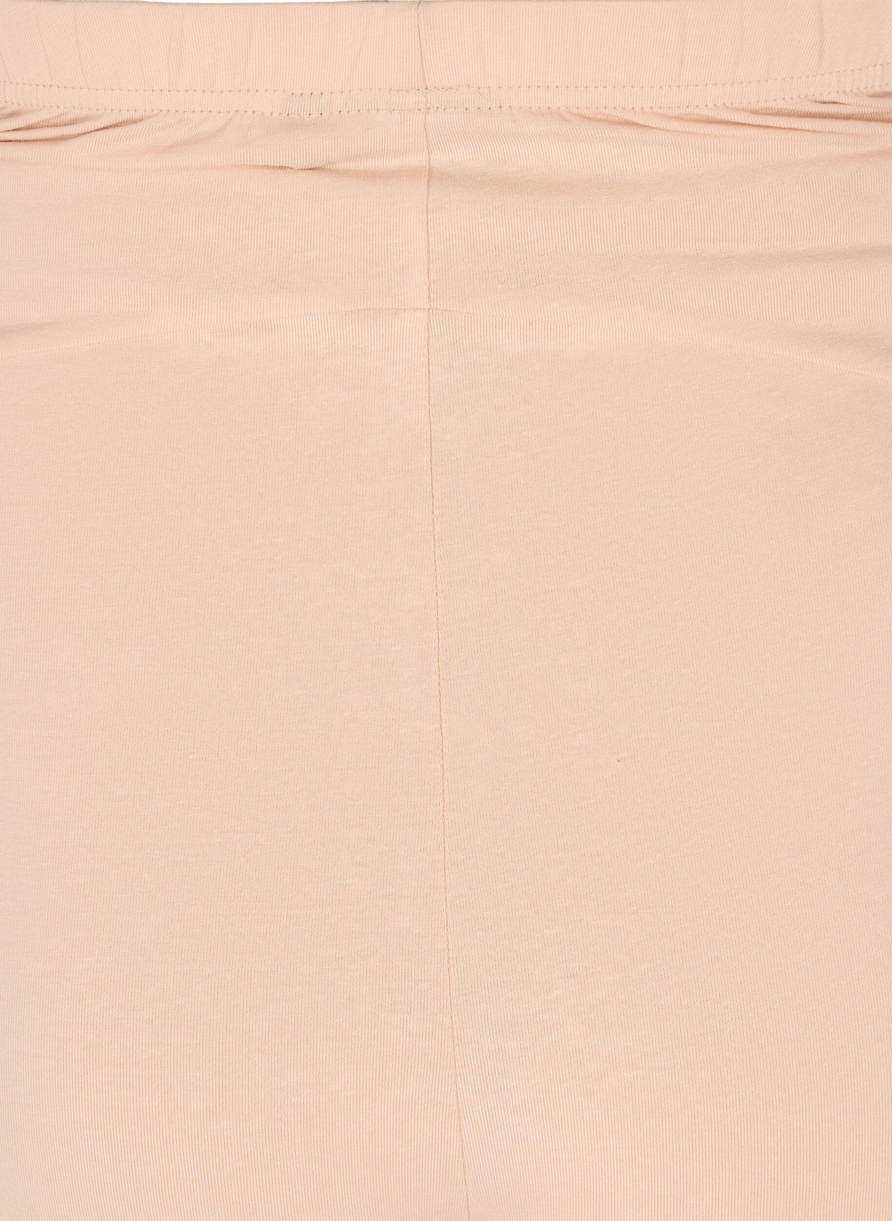 Zizzi Tettsittende gravidshorts i bomull, Beige, Packshot image number 3