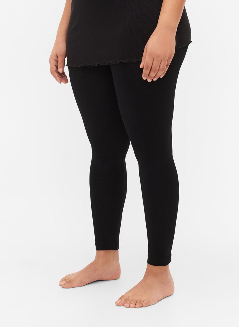S&oslash;ml&oslash;se basisleggings, Svart, Model image number 3