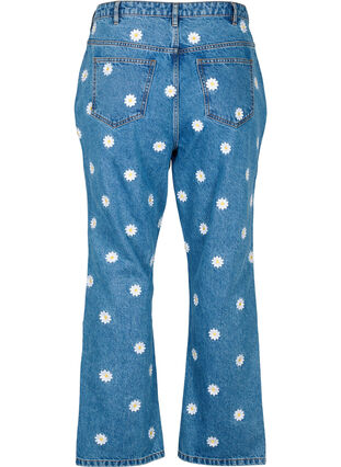 Høy midje Gemma jeans med tusenfryd, L.B. Flower, Packshot image number 1