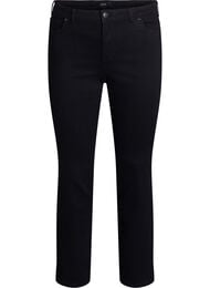 Slim fit jeans med vanlig midje, Black
