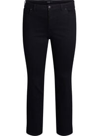 Slim fit jeans med vanlig midje, Black Slim fit jeans med vanlig midje