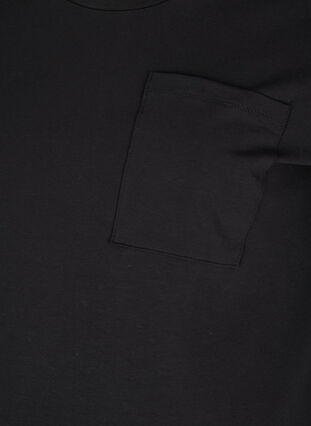 T-skjorte til gravide i bomull, Black, Packshot image number 2