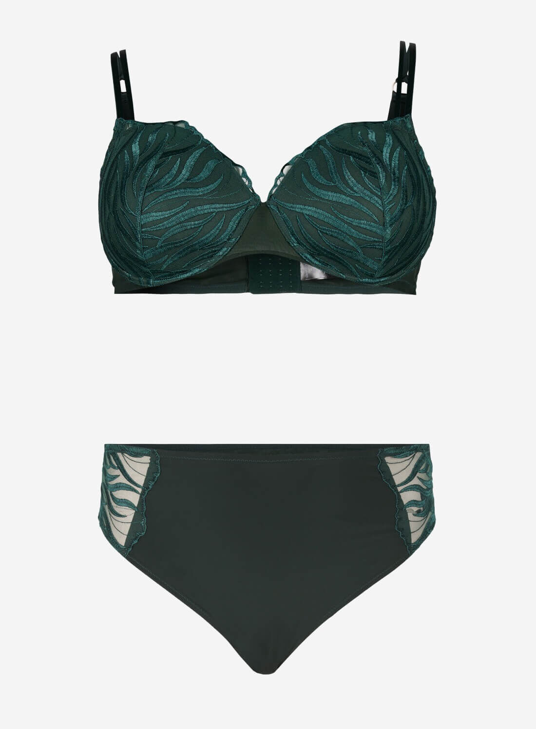 Zizzi Formpresset bh med broderi, , Model