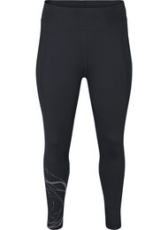Tights med refleksmønster, Blackw.Reflex Print, Packshot