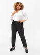 Ensfarget skjorte med v-hals, Bright White, Model image number 2