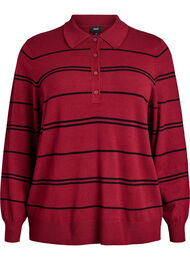 Strikkeplagg med krage, Cabernet Comb.